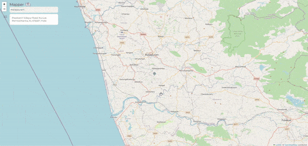 Mapper project screenshot
